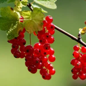 raudonasis rebentas 'Jonkheer Van Tets' vaisiai